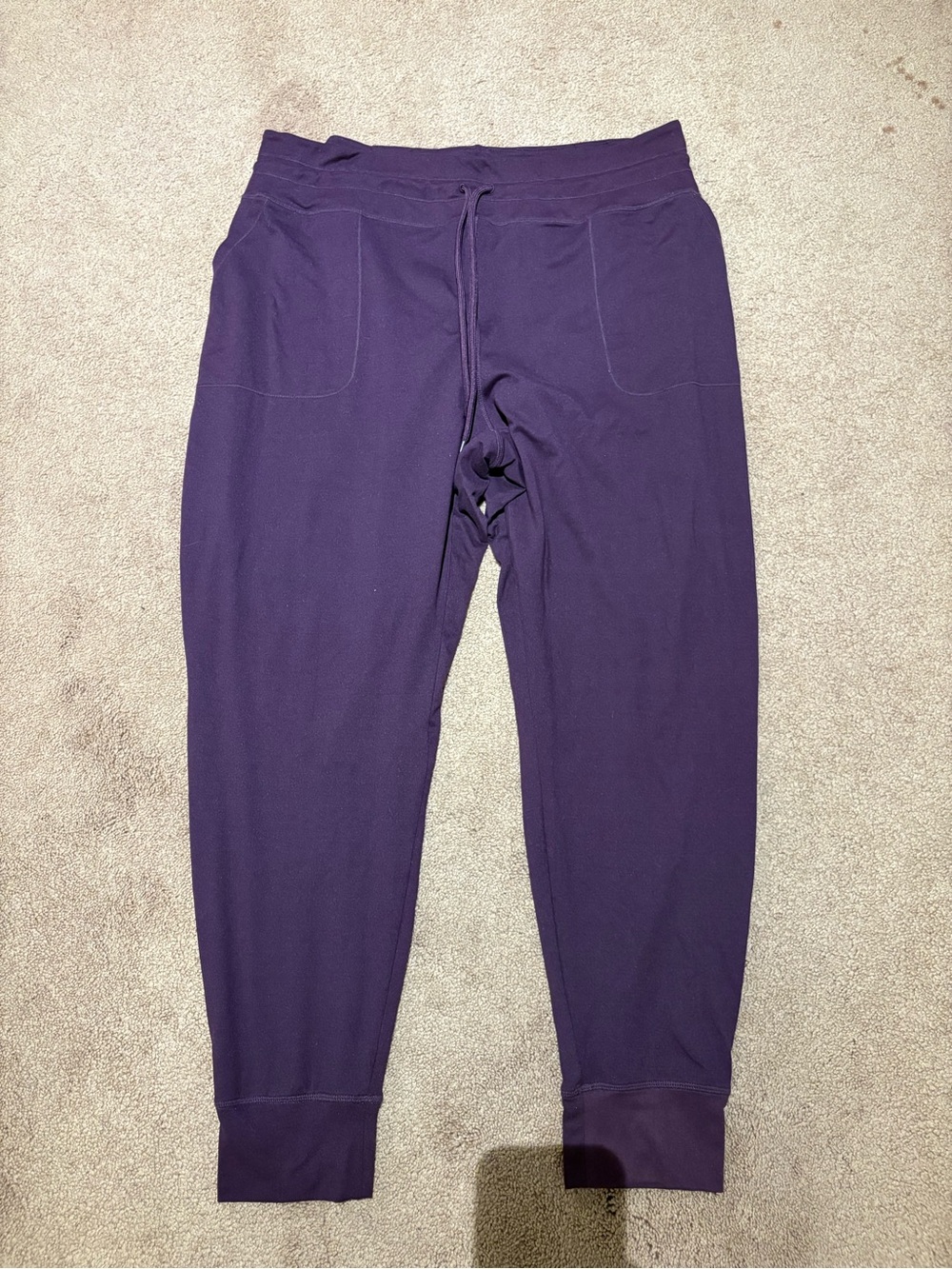 Lole Women's Deep Purple Drawstring Joggers size xl